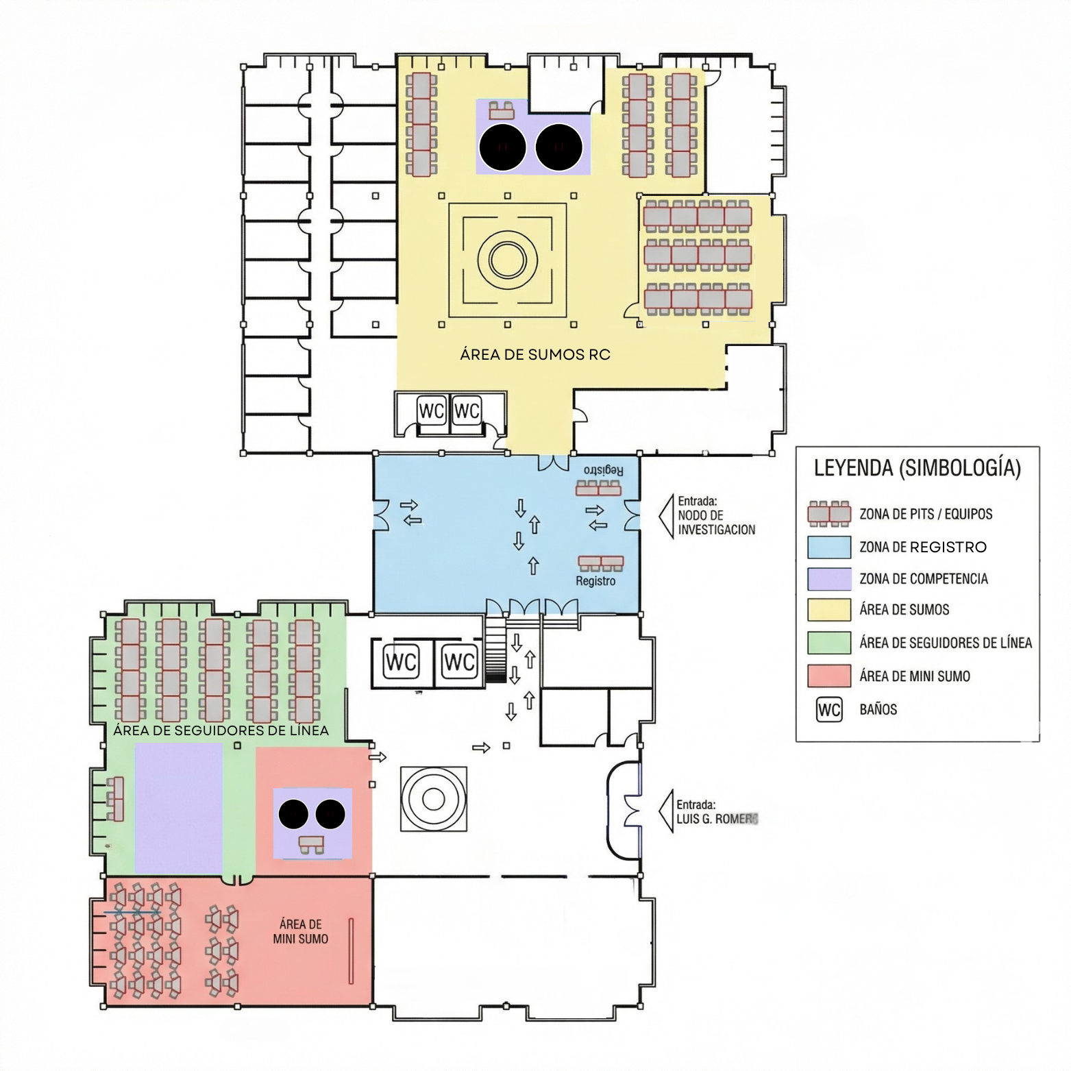Mapa del Evento Copa RoboTec 2026